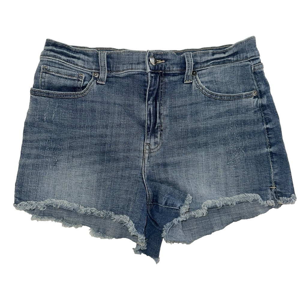 Pistola Women's Distressed‎ Jean Shorts W31 Medium Wash Denim